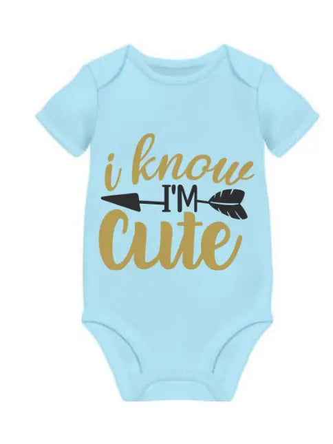 I know im cute onesie