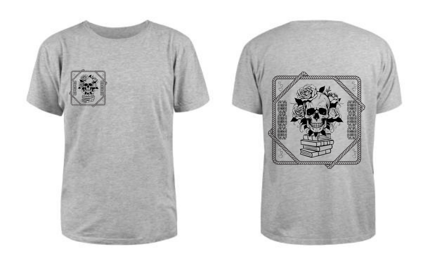 Skull and Books t-shirt