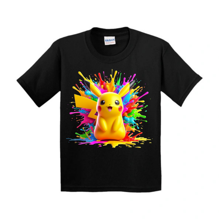 Pikachu colour T Shirt