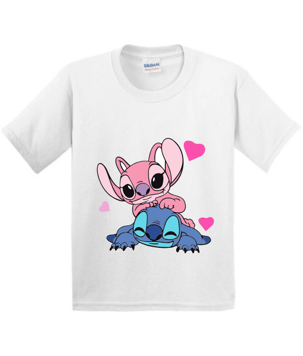 Stitch and Angel Hearts t-shirt