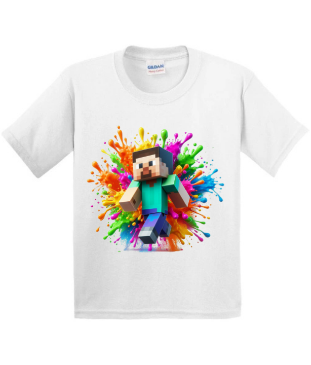 Mine Craft Colour T Shirt