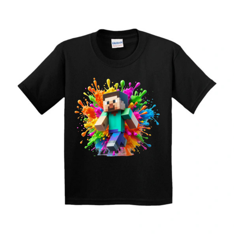 Mine Craft Colour T Shirt