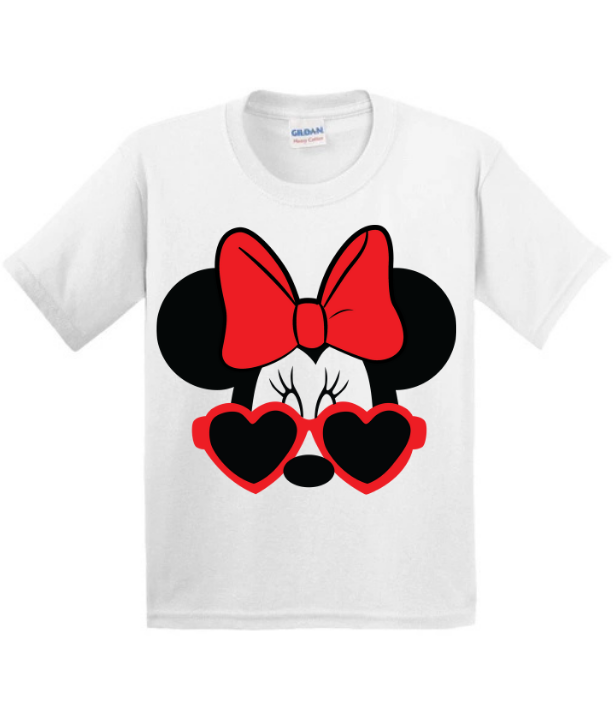 Minnie Heart Glasses t-shirt