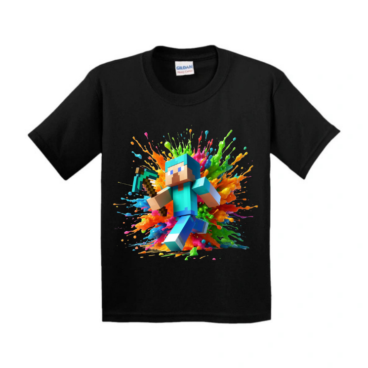 Mine Craft 2 Colour T Shirt